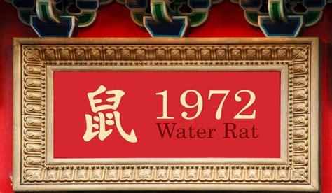 1972生肖|1972 Chinese Zodiac – Water Rat